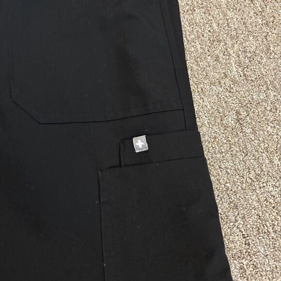 Figs Technical Collection Black Scrub Set XS Top & Bottom Medical + Grey top - Picture 4 of 16